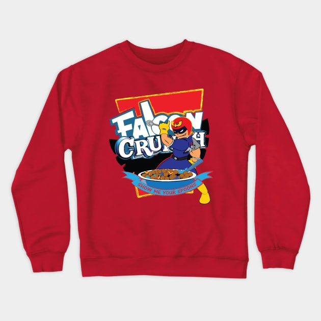 Falcon Crunch Crewneck Sweatshirt by GarBear Designs